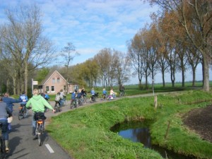 Hans, fietsers, exkursie